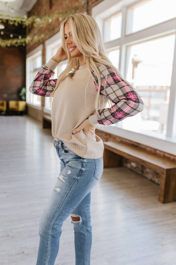 Collins Plaid Raglan Pullover | S-2XL | PRE ORDER