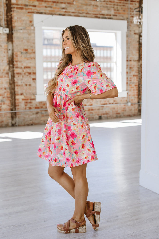 Connie Floral Print Mini Dress | S-XL