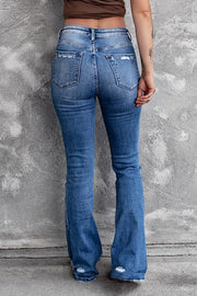 Coraline Raw Hem High Waist Flare Jeans