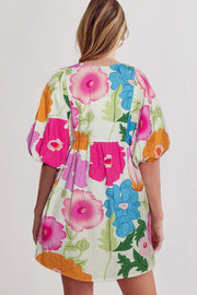 Corrine Puff Sleeve Mini Dress | Pre Order 6/17
