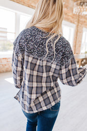 Courtney Mixed Pattern Long Sleeve | S-XL