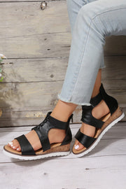 Crisscross Leather Sandals