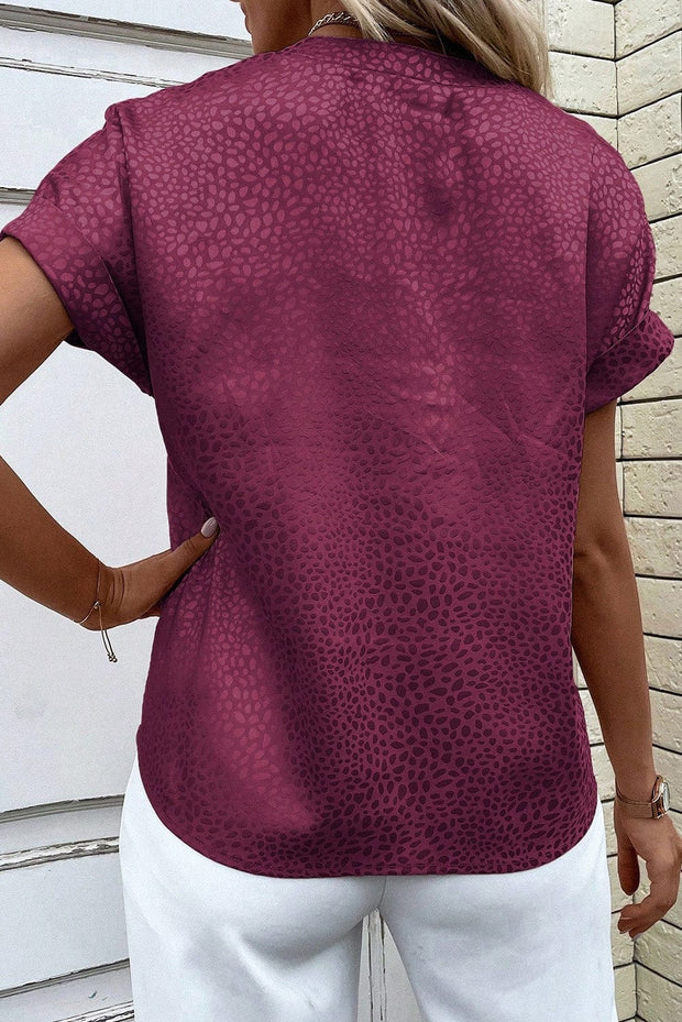 Cupid Leopard Print V-Neck Blouse | S-XL