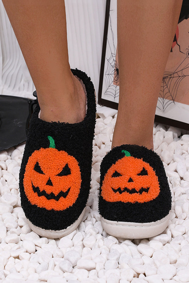 Pumpkin Plush Slippers