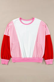 Kaleb Striped Patchwork Sweatshirt | S-XL | PRE ORDER