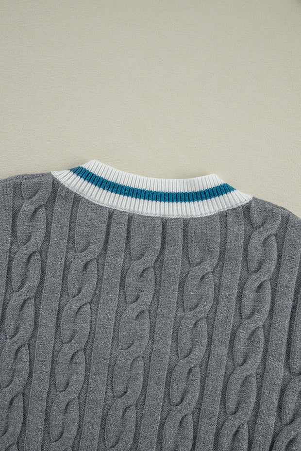 Joseph Contrast Rib Sweater | S-XL