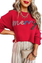 Merry Tinsel Letter Sweater | PRE ORDER