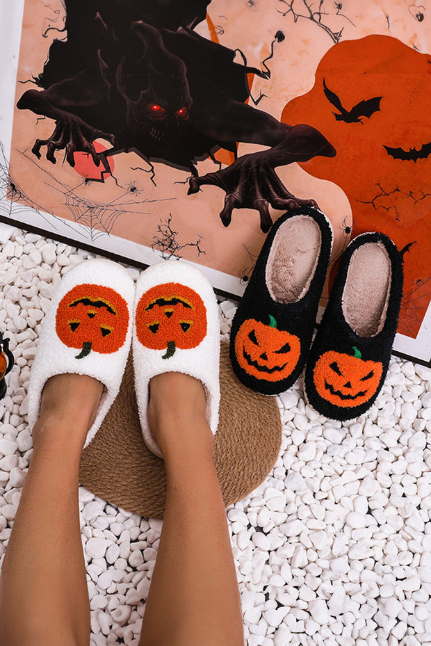 Pumpkin Plush Slippers