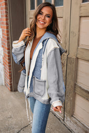 Felisha Quilted Patchwork Hooded Jacket | S-XL | PRE ORDER