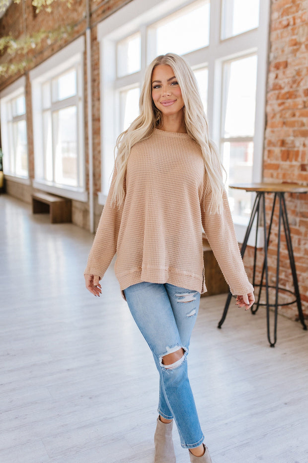 Dakota Waffle Knit Oversized Tunic | S-2XL | PRE ORDER