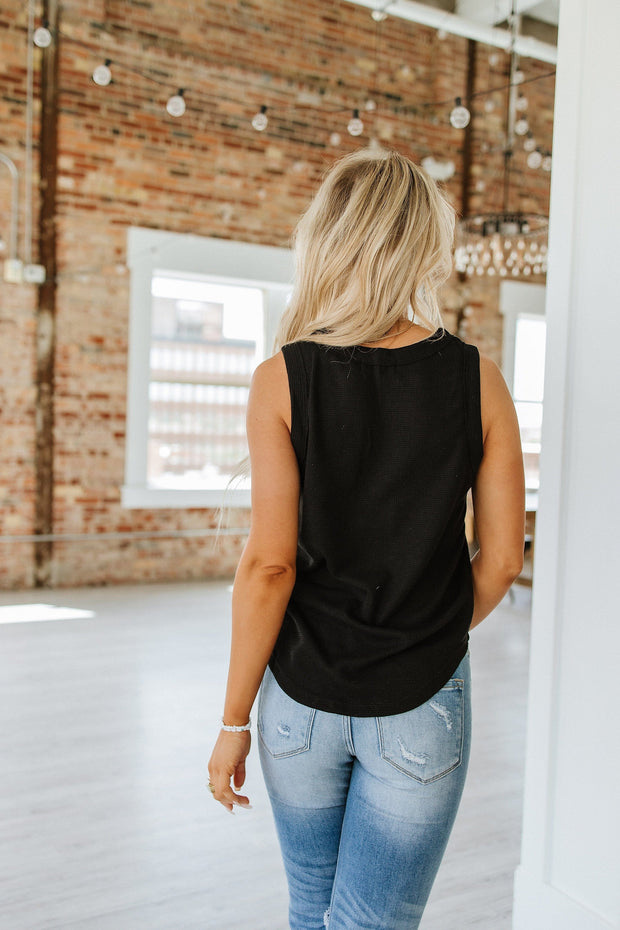 SALE - Damien Waffle Knit Tank Top
