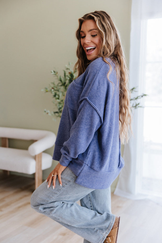 Danika Brushed Oversized Pullover