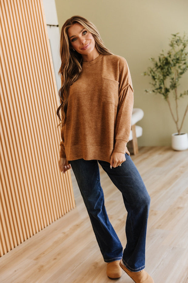 Danika Brushed Oversized Pullover