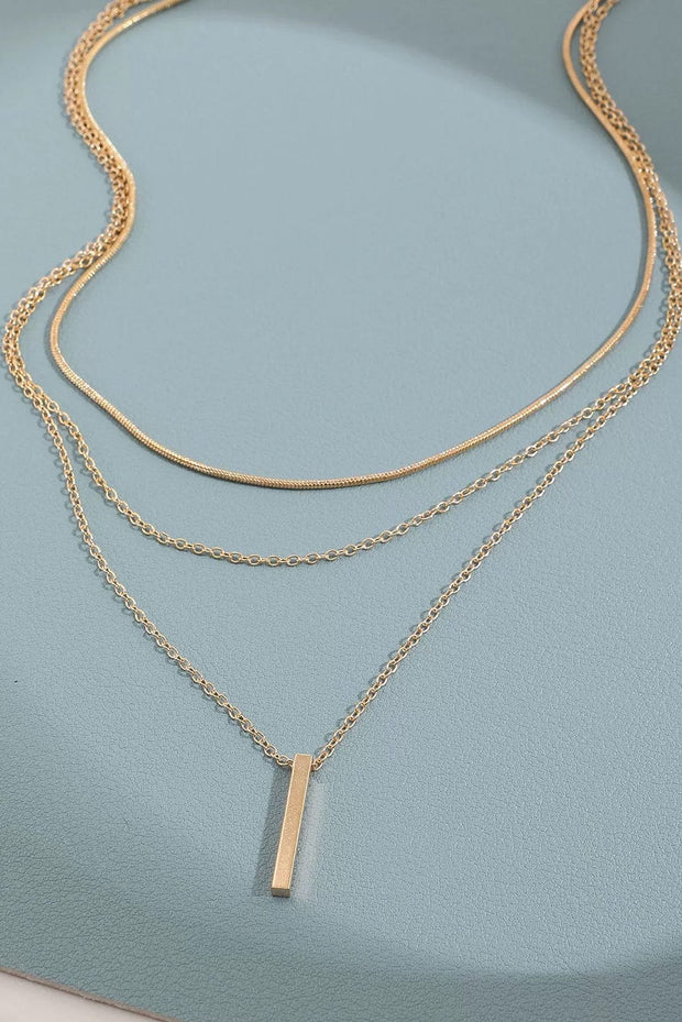 Daphne Gold Bar Layered Necklace