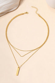 Daphne Gold Bar Layered Necklace