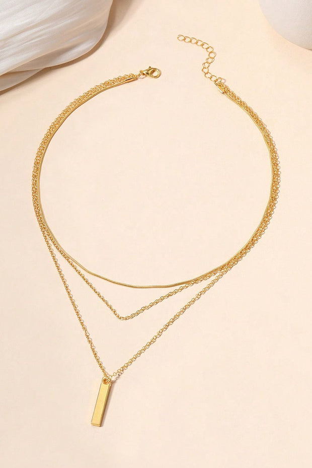 Daphne Gold Bar Layered Necklace