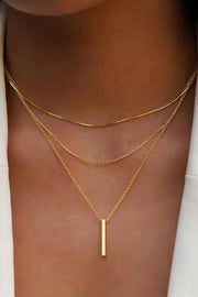 Daphne Gold Bar Layered Necklace