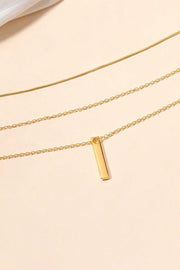 Daphne Gold Bar Layered Necklace