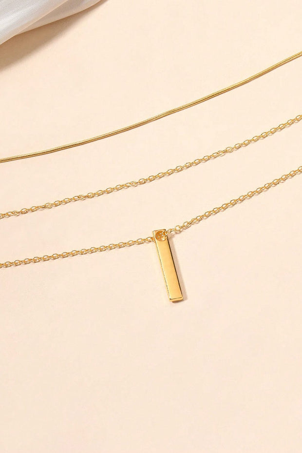 Daphne Gold Bar Layered Necklace