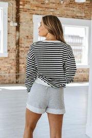 Dean Striped Crew Neck Sweatshirt | S-2XL | PRE ORDER