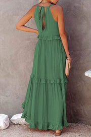 SALE - Devy Ruffle Hem Maxi Dress | Size Small