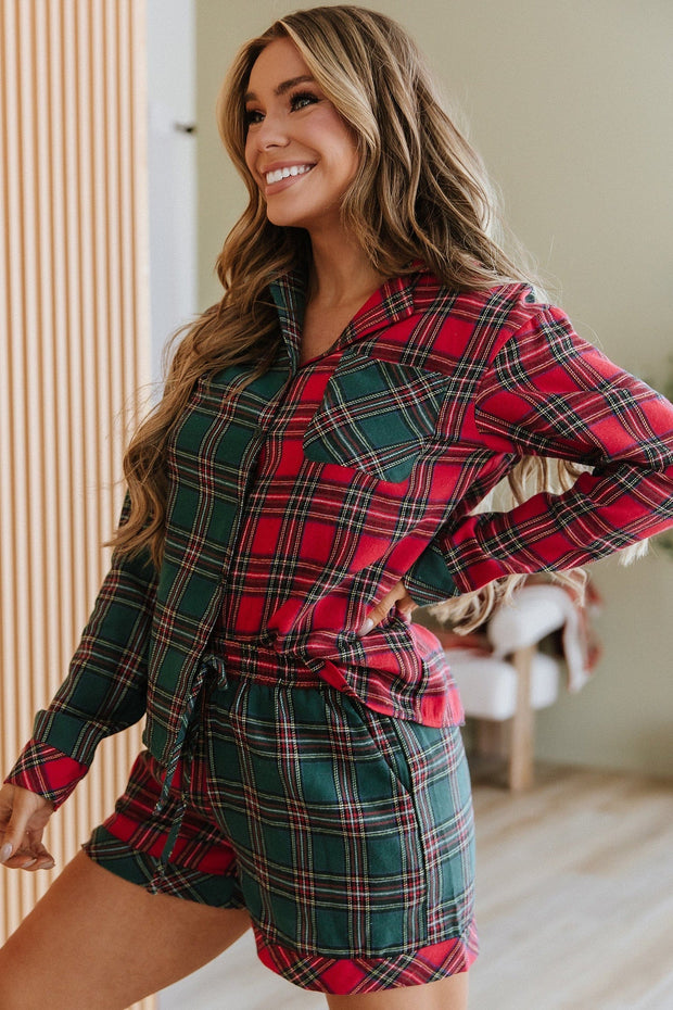 Diana Christmas Plaid Pajama Set | DROPSHIP