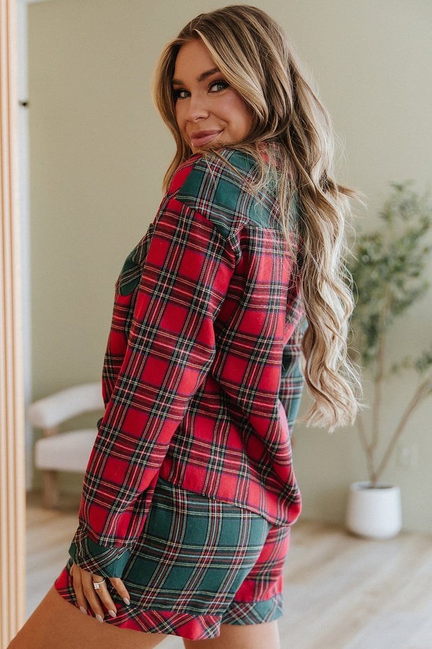 Diana Christmas Plaid Pajama Set | DROPSHIP