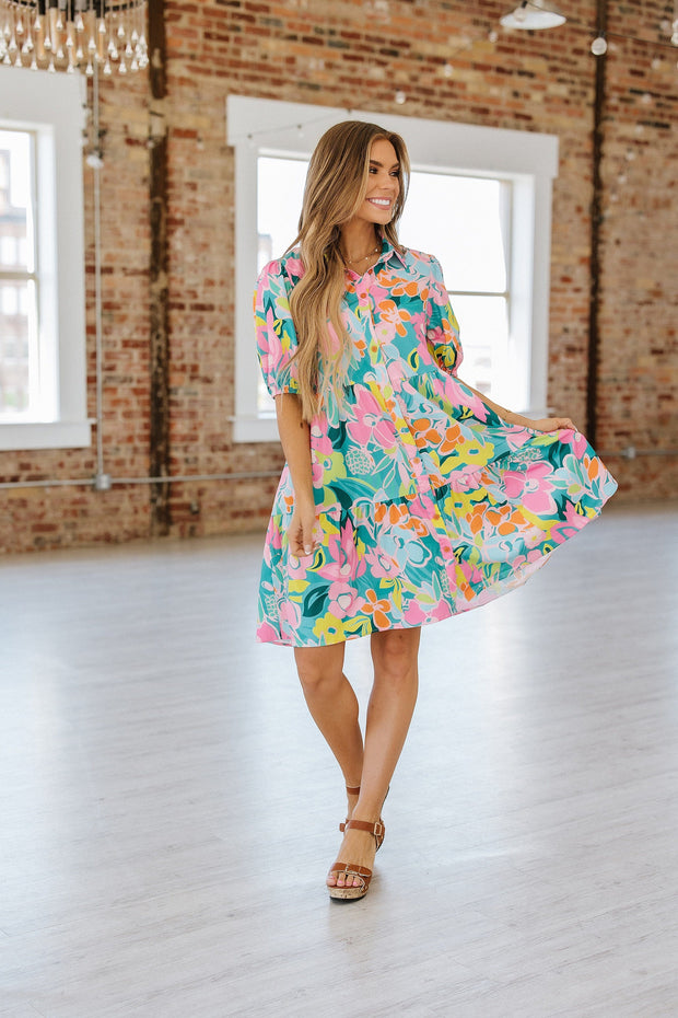 Doc Floral Babydoll Dress | S-XL