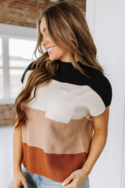 Dominic Colorblock Short Sleeve Sweater