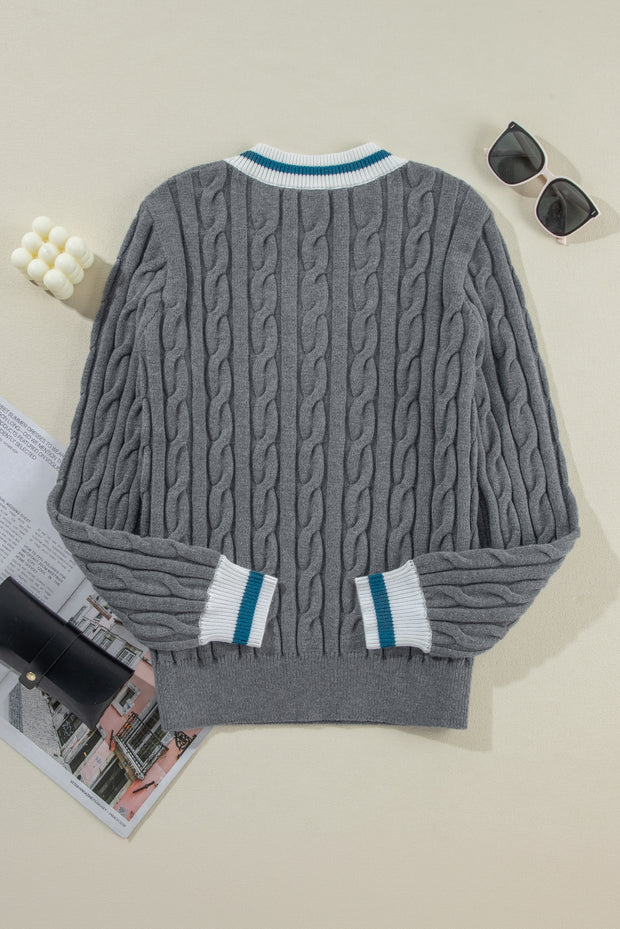 Joseph Contrast Rib Sweater | S-XL