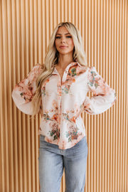 Elarae Floral Puff Sleeve Blouse | DROPSHIP