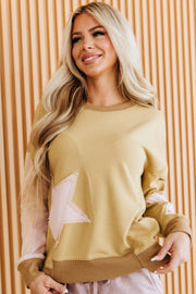 Elaris Star Patchwork Sweatshirt | DROPSHIP