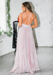 SALE - Eliana Pleated Gown