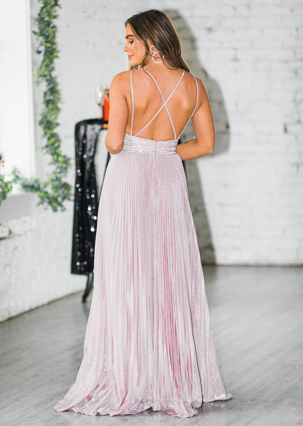 SALE - Eliana Pleated Gown