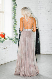 SALE - Eliana Pleated Gown