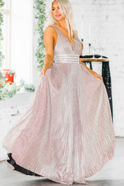 SALE - Eliana Pleated Gown