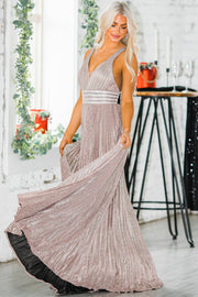 SALE - Eliana Pleated Gown