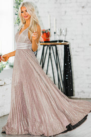 SALE - Eliana Pleated Gown