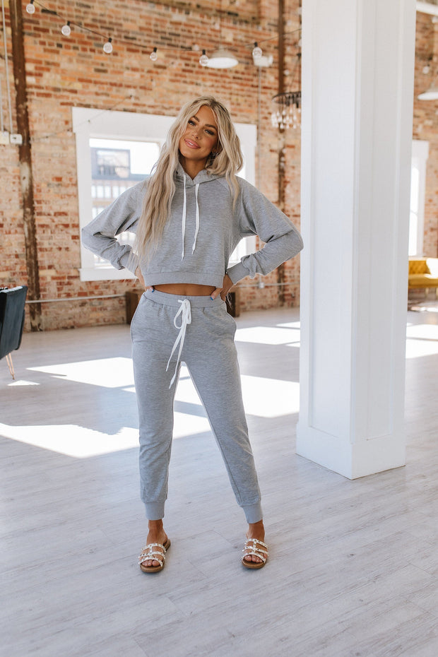 Ellen Cropped Hoodie and Joggers Set | S-XL