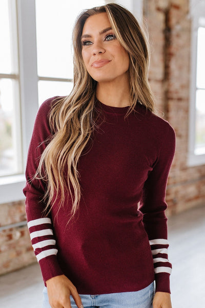 Emelia Crew Neck Knit Sweater | S-2XL