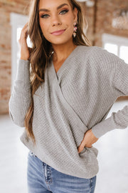 Emmarie Knit Wrap Top | S-XL