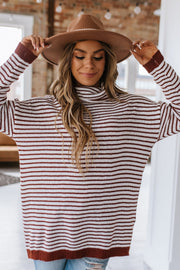 SALE - Emmy Striped Oversized Sweater | Size Medium