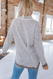 Emmy Striped Oversized Sweater | S-2XL