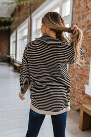 Emmy Striped Oversized Sweater | S-2XL