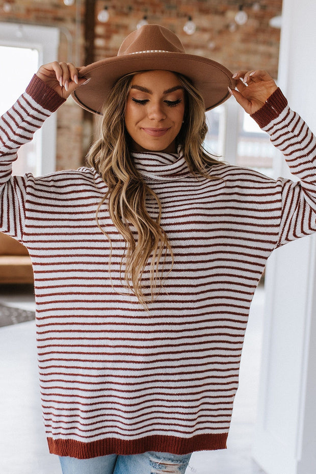 SALE - Emmy Striped Oversized Sweater | Size 2XL