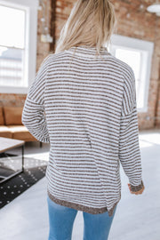 SALE - Emmy Striped Oversized Sweater | Size Medium