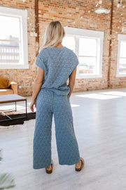 Emory Quilted Wide Leg Pants Set | S-XL