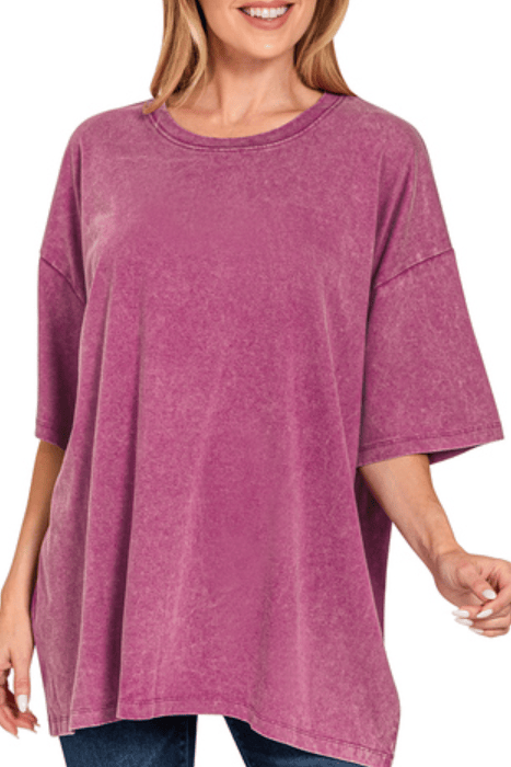 Estara Acid Wash Oversized Tee