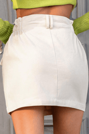 Evalina Buttoned Mini Skirt | S-XL