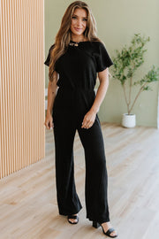 Evangeline Ribbed Wide Leg Jumpsuit | DROPSHIP